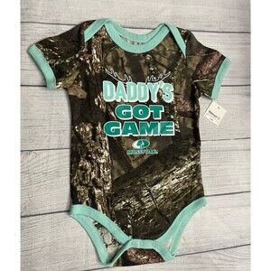 NEW! NWT Mossy Oak Hunting Toddler Onesie Bodysuit Clothes Outfit Size 24 months